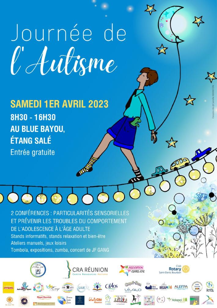 Journée Internationale de l'Autisme - La Réunion - Affiche